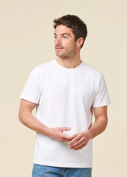 T-shirt en coton bio | blanc WeDressFair Essentiels