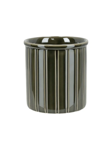Cache-pot | Grès. Ø 13,4 cm. | Pine Green
