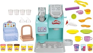 Play-Doh Kitchen Creations Mon Super Café, 20 Accessoires Et 8 Pots De Pte Ã€ Modeler, Jouet Culinaire