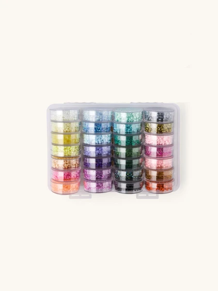 Lot de perles en verre