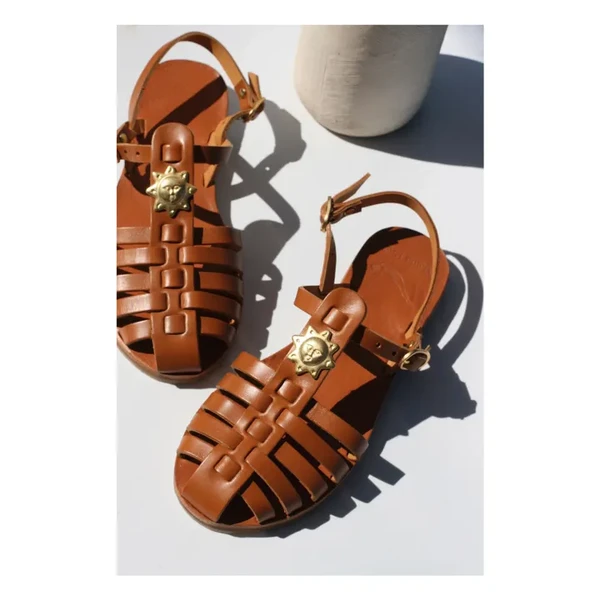 Mama Praïa - Sandales Fisherman Sun - Camel | Smallable