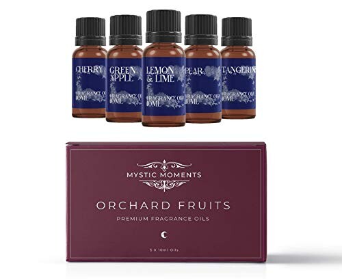 ⛩️🍶Mystic Moments Fragrant Oil Starter Pack - Orchard Fruits - 5 x 10ml - 100% Pure
