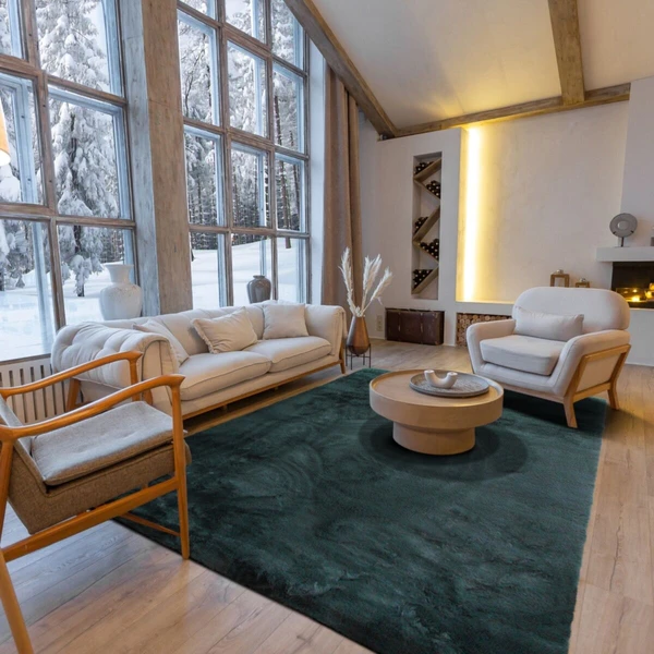 Tapis vert foncé SIBERIE