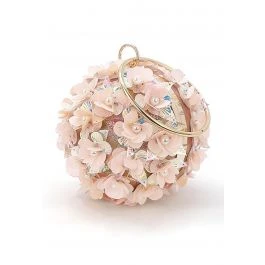 Pochette boule de fleurs exquise en rose - Retro, Indie and Unique Fashion