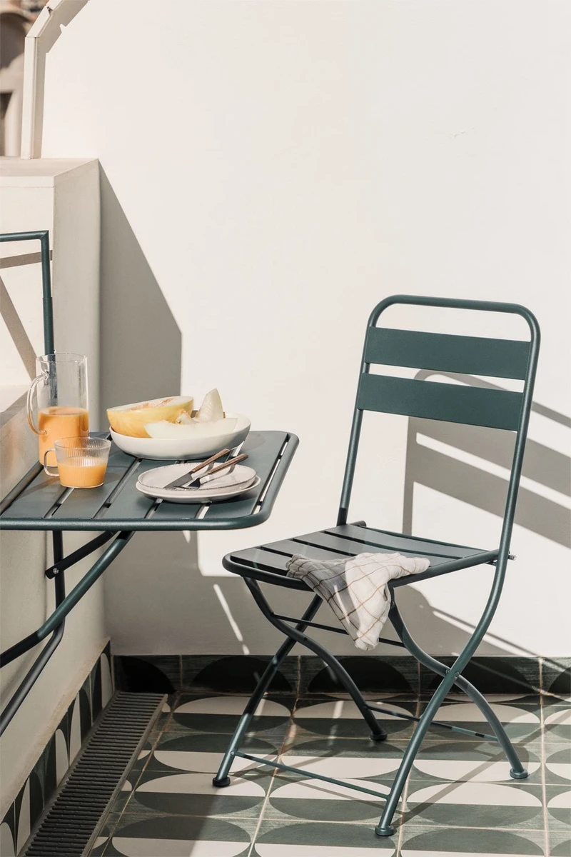 Pack de 4 chaises de jardin pliantes Janti