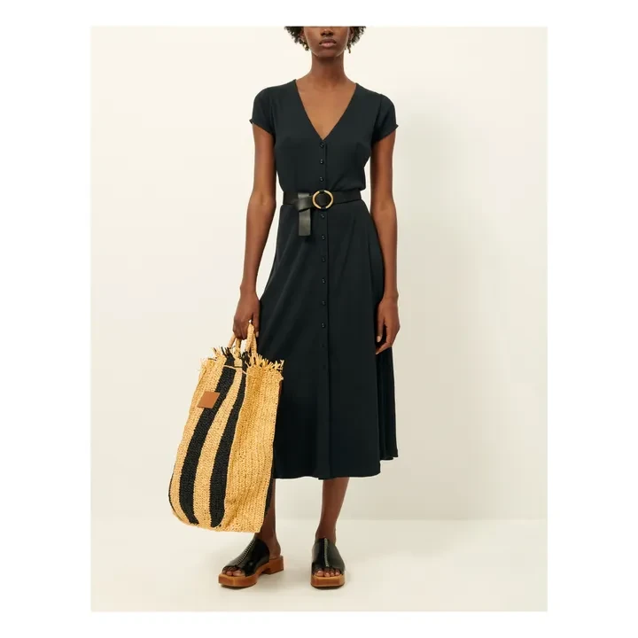 Robe Côtelée Nea | Bleu noir