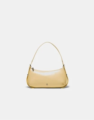 Stradivarius - Sac porté épaule allongé avec œillets - Jaune pastel