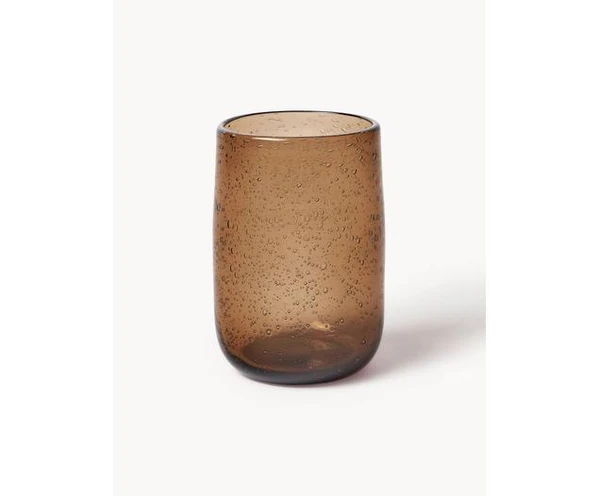 Verres à eau artisanaux avec bulles d'air Bari, 6 pièces