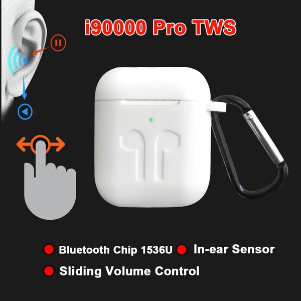 I90000 Pro TWS Arie 2 sans fil écouteur 8D Super basse Bluetooth 5.0 écouteur coulissant réglage du Volume écouteurs PK i5000 i9000tws