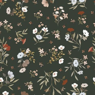 Papier peint Floral Poetry foncé (50 cm x 10 m)