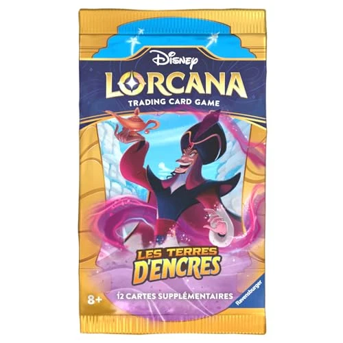 Ravensburger Disney Lorcana TCG Les Terres d'Encres Jeu de Cartes à Collectionner JCC Booster 12 Cartes dès 8 Ans Version française