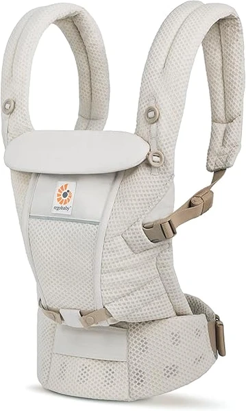 Ergobaby Porte-bébé Adapt pour les nouveau-nés dès la naissance, 3 positions SoftFlex Mesh, porte-bébé ergonomique, porte-bébé, porte-bébé, porte-bébé, beige naturel, 1 unité