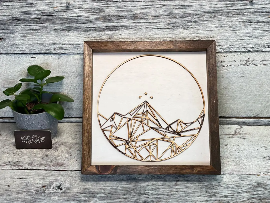 Mountain art - Court of thorns and roses - court of wings and ruin - art work - wood Art / Gifts