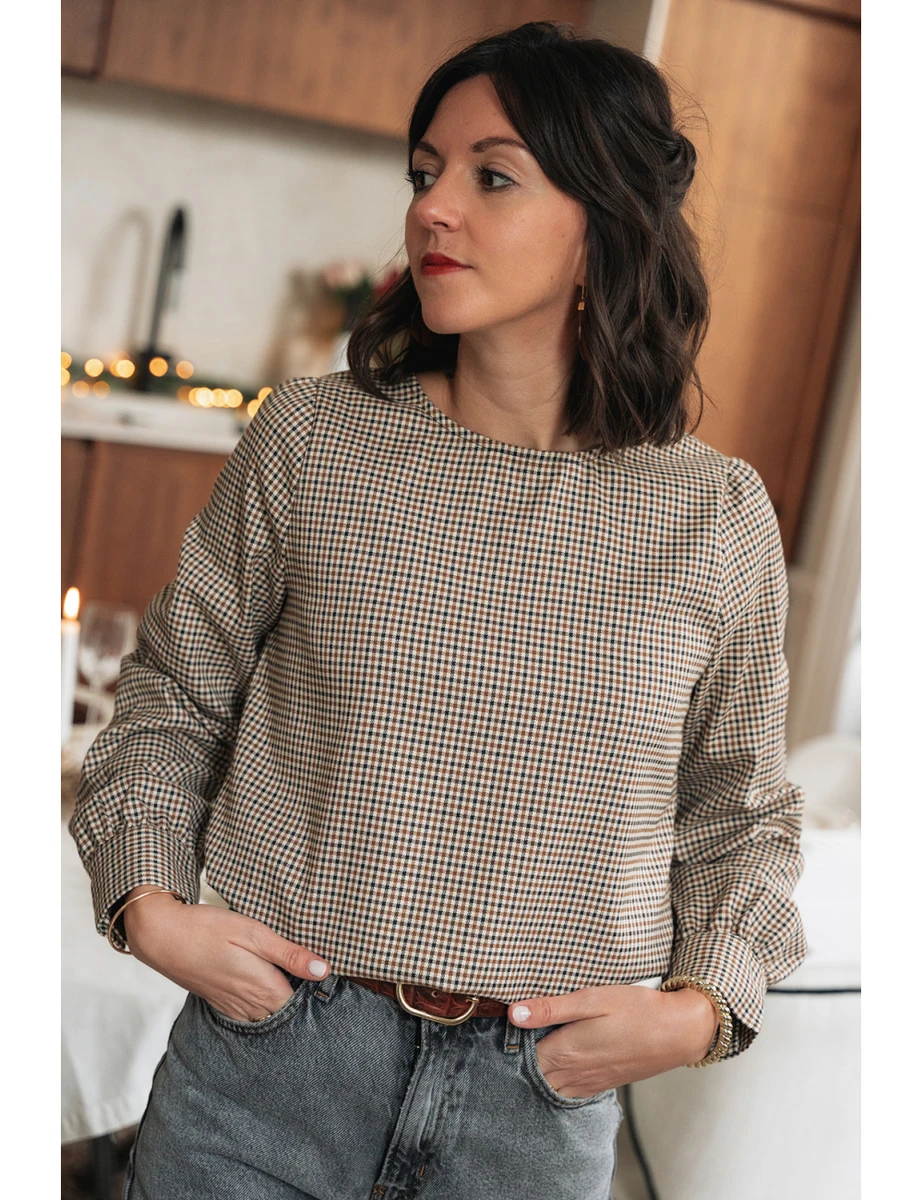 Blouse Garance choco
