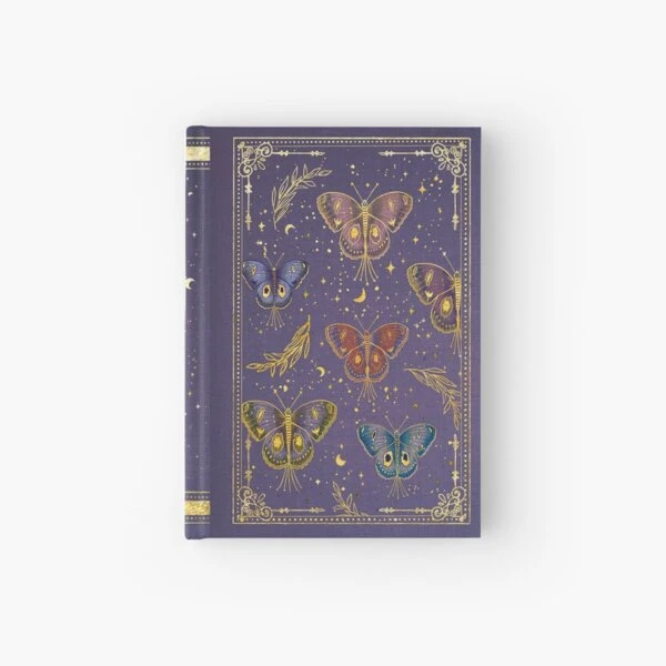 Grimoire du jardin des papillons magiques (violet, or) | Carnet