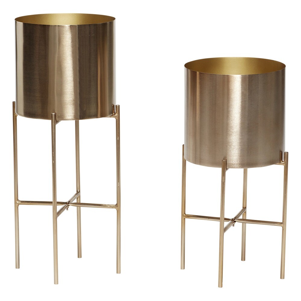 Cache-pots sur pied en métal - Set de 2 Hübsch Design Adulte