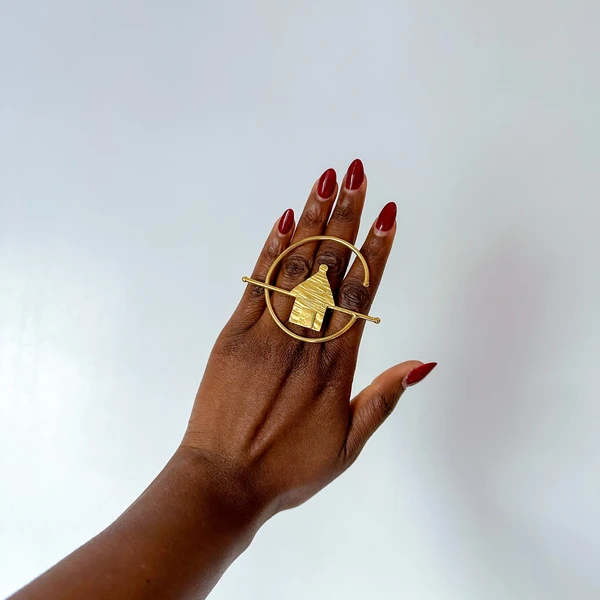 Bague Ethnique en Bronze Mossane