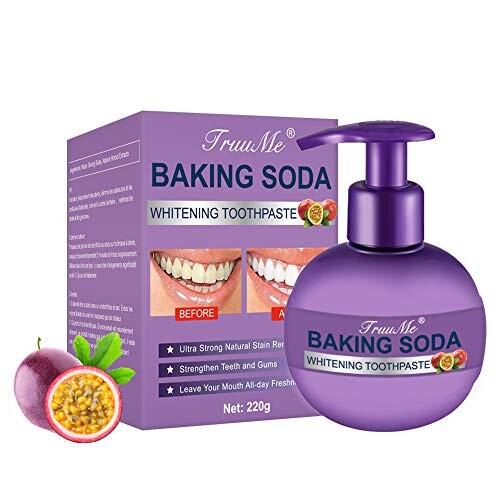 Dentifrice Blanchissant, Soda Toothpaste, Whitening Toothpaste, Blanchiment des Dents, Intensive Stain Removal Whitening Toothpaste, Baking Soda Toothpaste Détachant Naturel Rafraîchissant