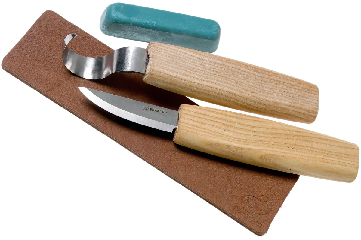 Set outils pour sculpture de cuillère en bois