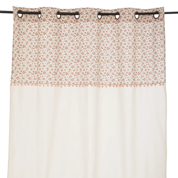 Rideau Pompons multicolore - 140x0.5x260 cm
