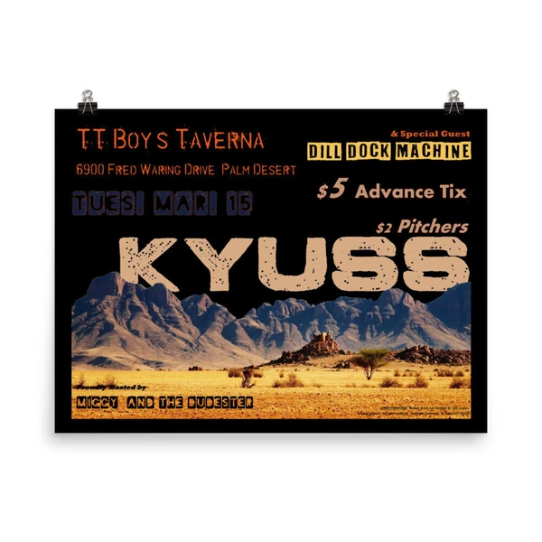 Kyuss Concert Poster - Limited Run of 100