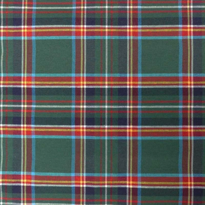 Tissu Cuadro Noël Vert Grande Largeur - Tissus des Ursules