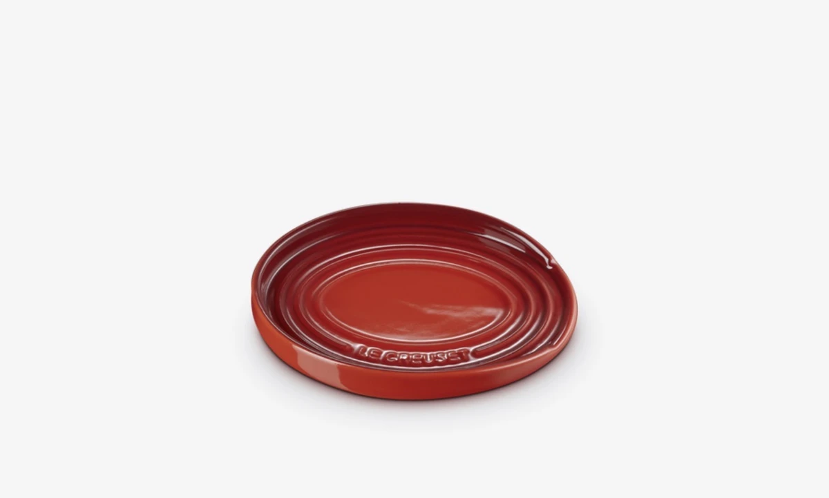 Repose-cuillère ovale en céramique