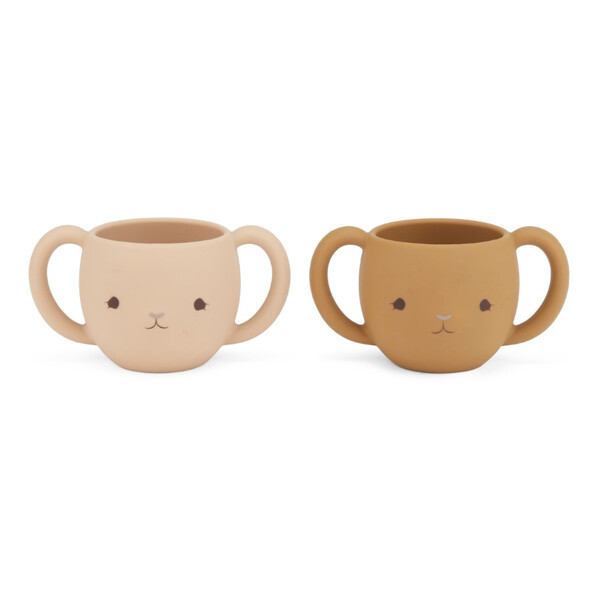 Tasses en silicone - Set de 2 | Caramel