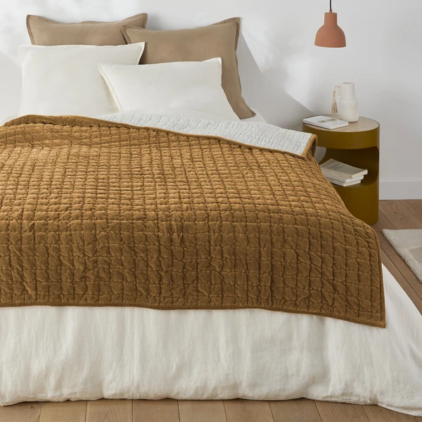 Edredon matelassé velours coton, Paulette