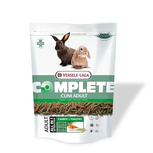 Versele-Laga Complete Cuni Adult | 500 g | Aliment Complet pour Lapins Adultes | Granulés Tout-en-Un Savoureux | avec Fibres Longues | Développé par des vétérinaires
