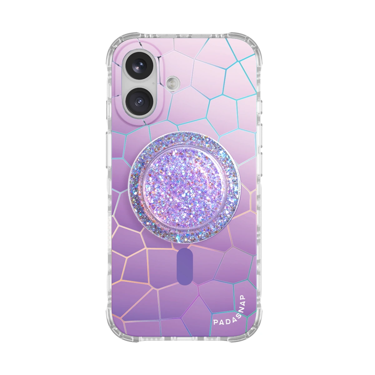 Vacay Glow Purple MagSafe Phone Case Grip Set