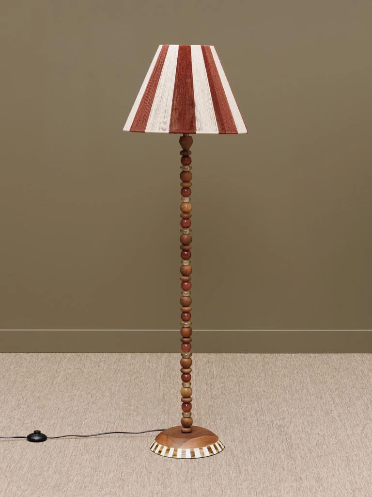 Lampe sur pied perles de verre Morena