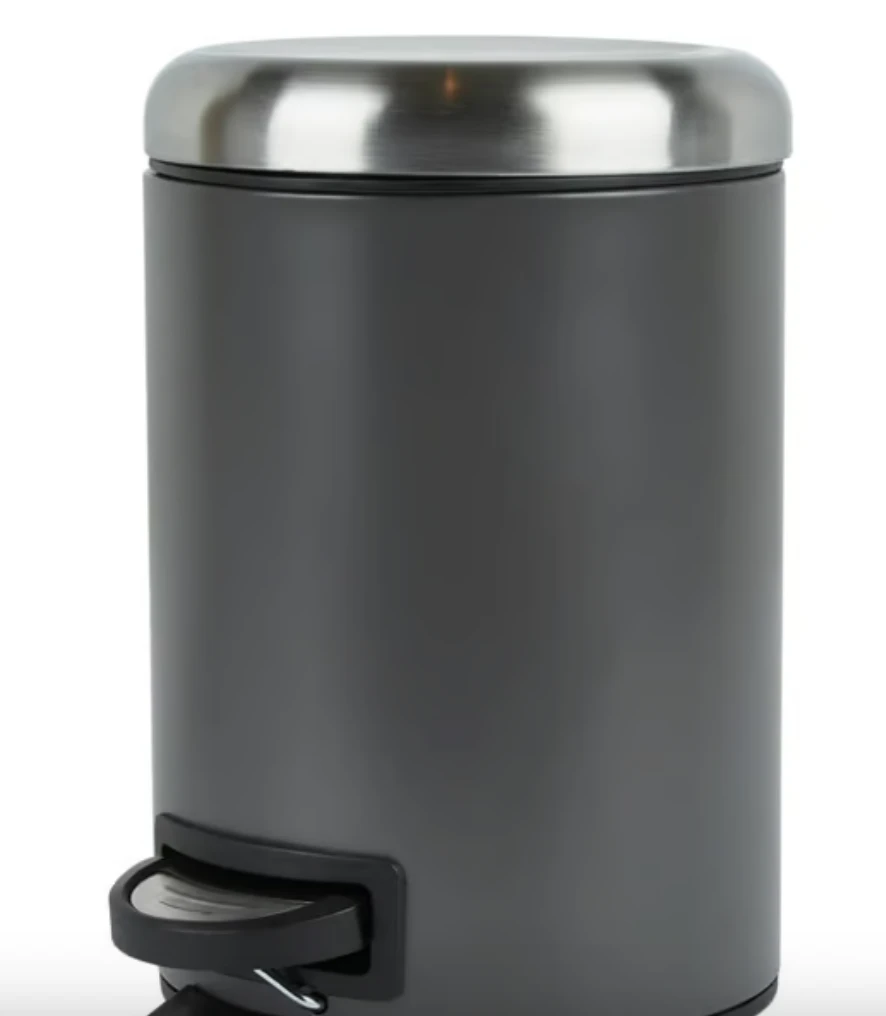 Poubelle à pédale fermeture progressive 3 L