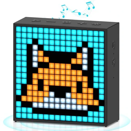 Divoom Timebox-Evo, Animation Pixel Art Enceinte Bluetooth, 12 Sonneries, Affichage De La Température