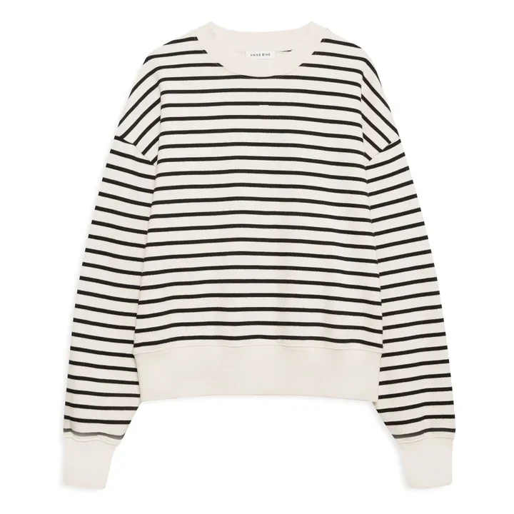Sweat Dean Rayé | Noir