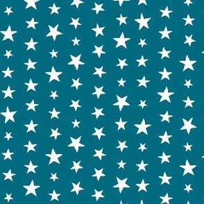 Circus_Stars retro_teal Fabric | Spoonflower