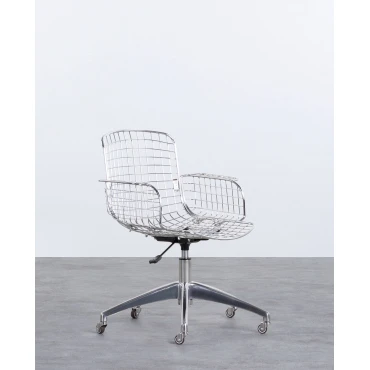 Chaise de Bureau Vintage à Dossier Haut Aras