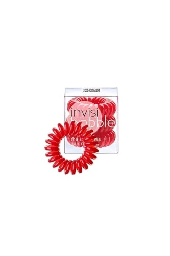 Invisibobble - Lot de 3 élastiques à cheveux rouges -Raspberry Red