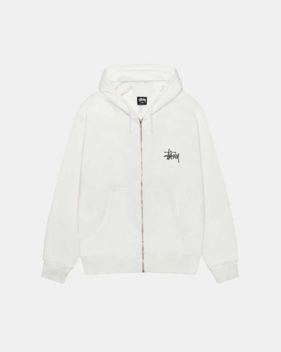BASIC STÜSSY ZIP HOODIE PIGMENT DYED