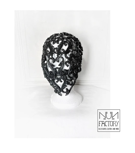 Black BaroQ Mask/ Black Baroque Mask