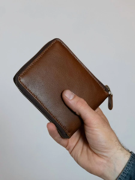 LePortefeuille PAUL Tabac - portefeuille cuir unisexe marron | PAUL MARIUS