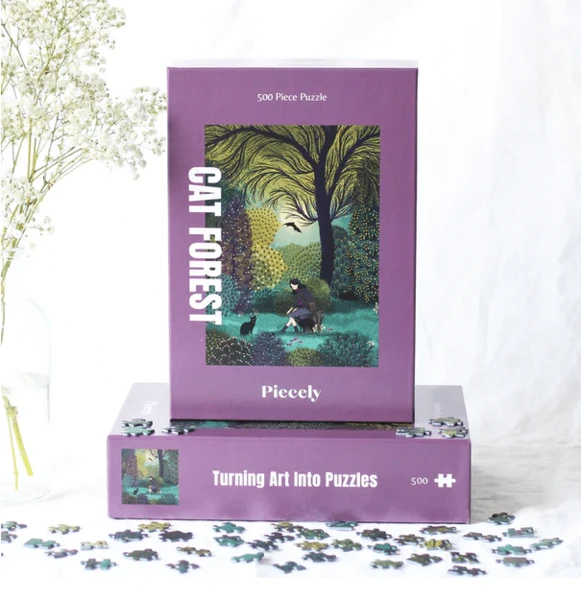 Puzzle Cat Forest 500 pièces - Piecely - Trevell