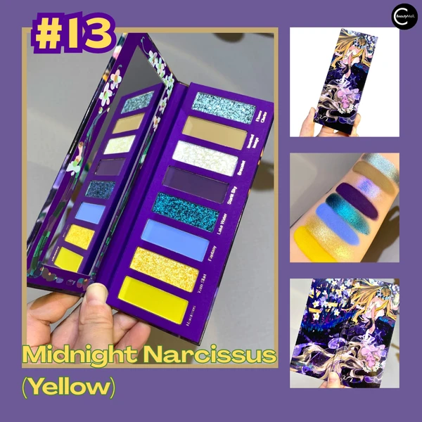 Narimi "Back to the 90s" Eyeshadow Palette - #13 Midnight Narcissus (Yellow)