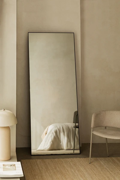 Miroir sur pied en aluminium (80x200 cm) Zastron