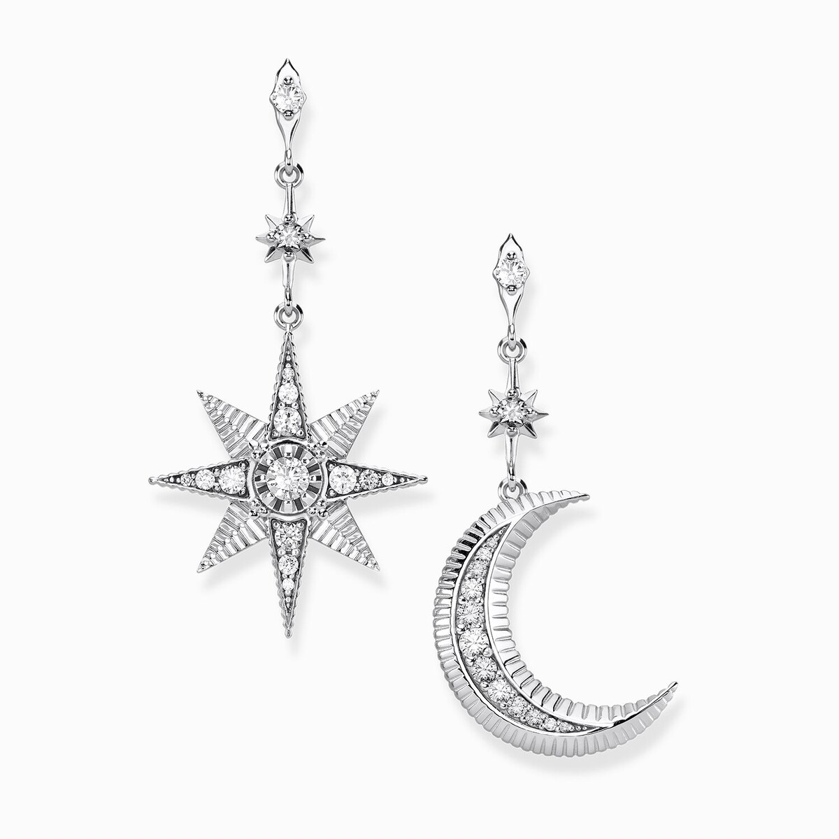 Boucles d'oreilles étoile lune Thomas Sabo