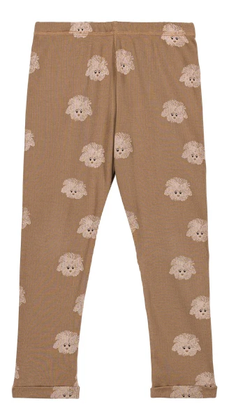 Legging Vert Foncé Rom Pom 3 Mois À 6 Ans Coton Biologique Studio Bohème