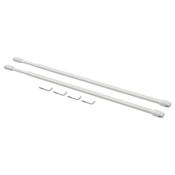 TRÖSTA Tringle à rideau - blanc 60-90 cm
