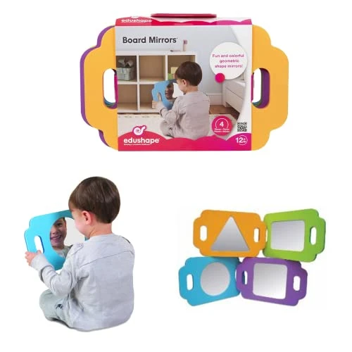 Mirors Magiques - Jouet d'éveil - miroir d'éveil bébé - Développe : capacités motrices et sensorielles, coordination, reconnaissance des formes et des couleurs - ED 526040