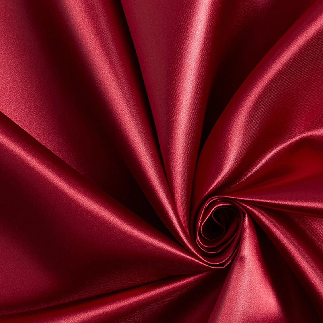 Satin mariée – rouge bordeaux - Idéal pour Tenues de mariée