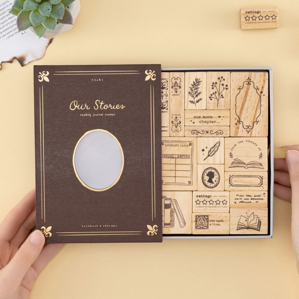 Tsuki ‘Our Stories’ Reading Journal Stamp Set ☾ – NotebookTherapy